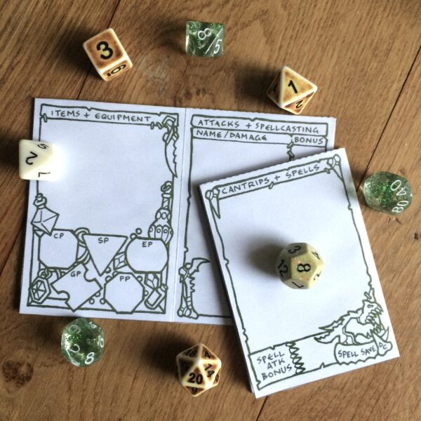 5E Dragonborn Character Sheet Booklet