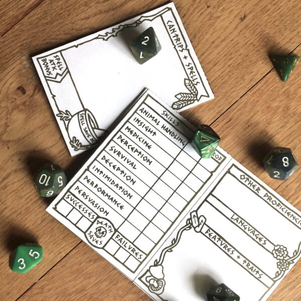 5E Druid Character Sheet Booklet - Image 3