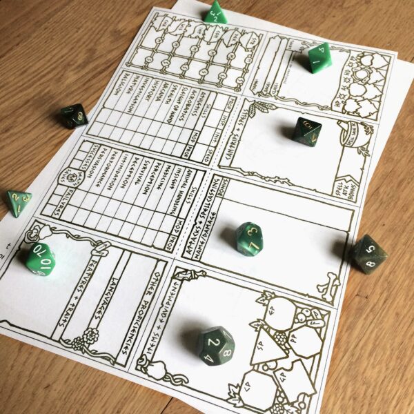5E Druid Character Sheet Booklet - Image 4