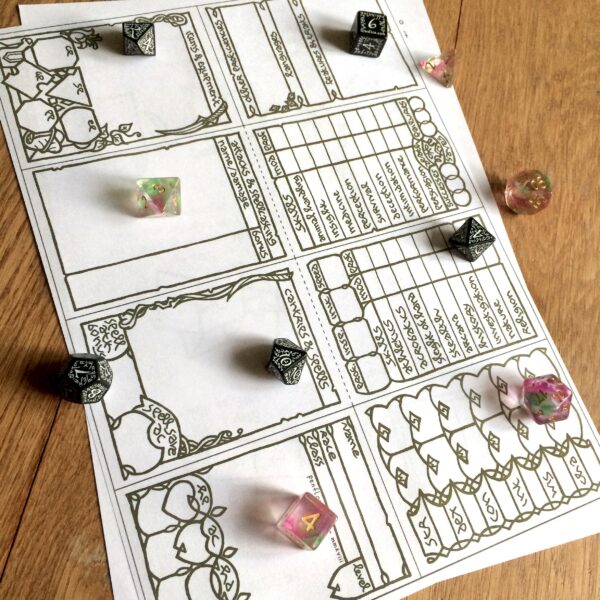 5E Elf Character Sheet Booklet - Image 4