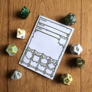 5e half orc character sheet booklet