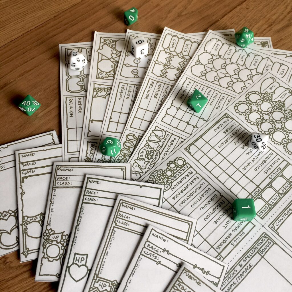 Book 5e Races 5E Race Variant Character Sheet Booklets (Core Races) - penflower-ink.com
