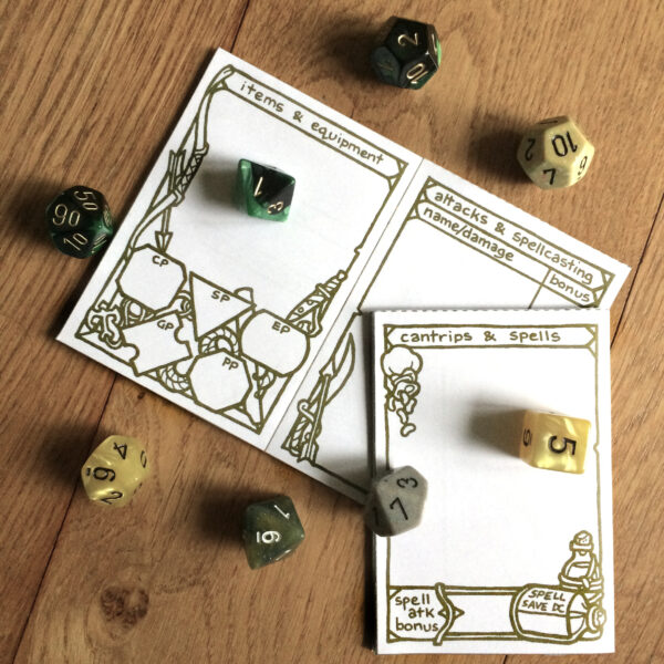 5E Ranger Character Sheet Booklet - Image 3