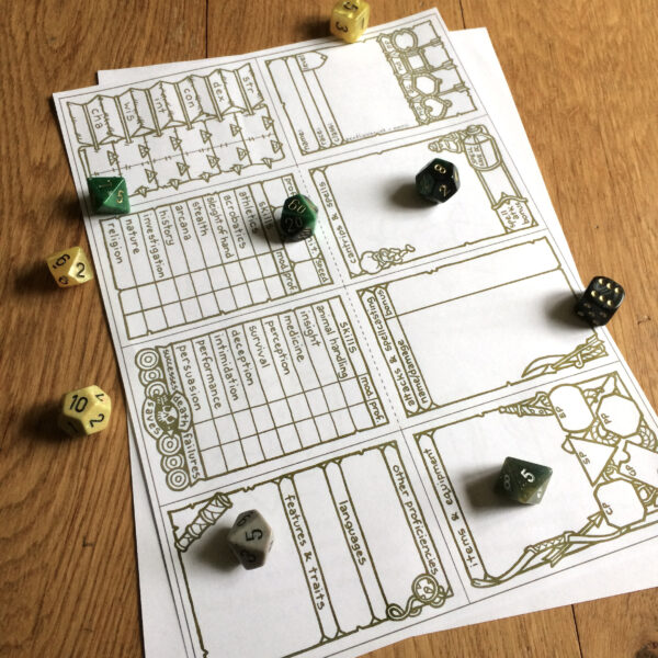 5E Ranger Character Sheet Booklet - Image 4