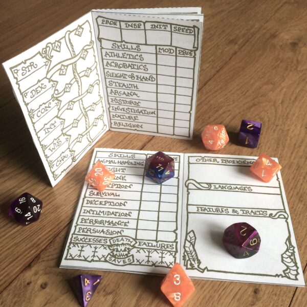 5E Warlock Character Sheet Booklet - Image 2