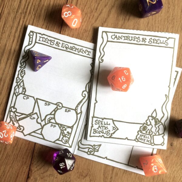 5E Warlock Character Sheet Booklet - Image 3