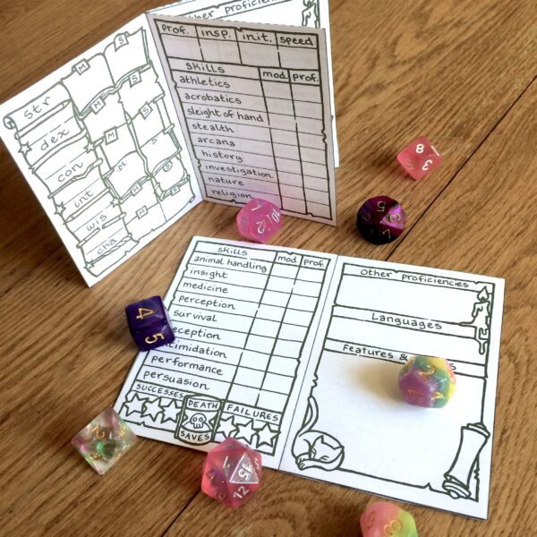 5E Wizard Character Sheet Booklet - Image 2