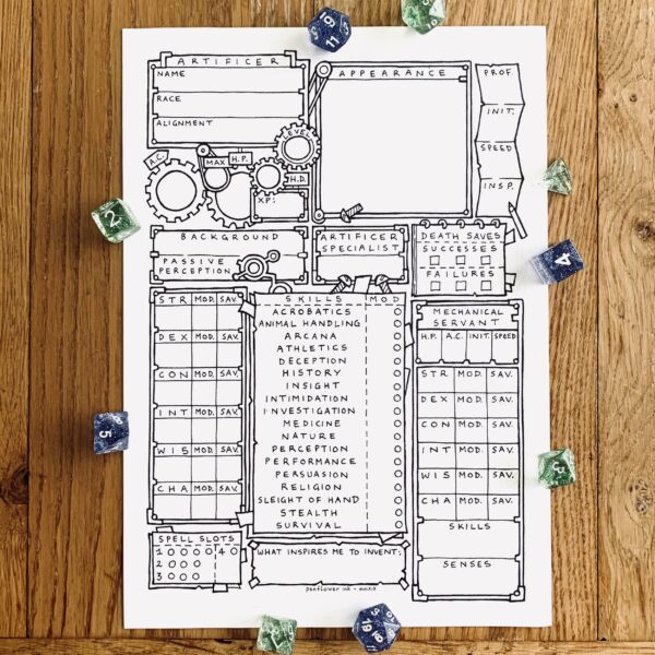 5E Artificer Character Sheet - Image 5