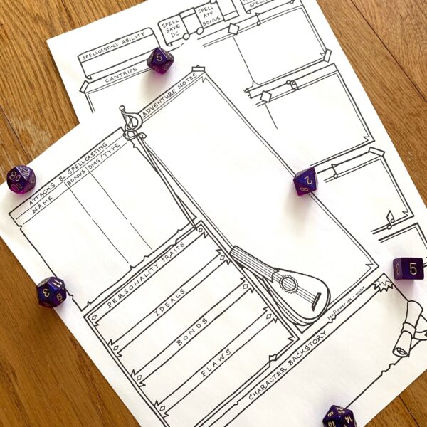 5E Bard Character Sheet - Image 4