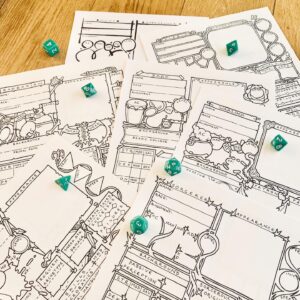 5E Class-Specific Character Sheet Set (Core Classes)