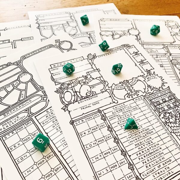 5E Class-Specific Character Sheet Set (Core Classes) - Image 4