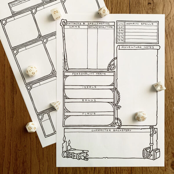 5E Cleric Character Sheet - Image 3
