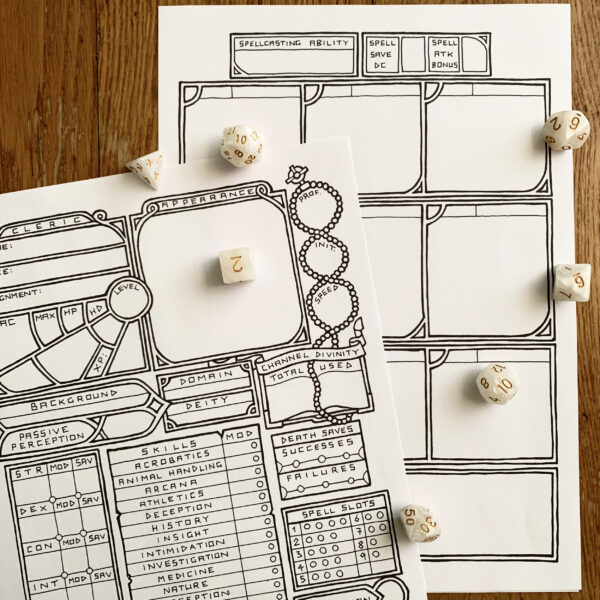 5E Cleric Character Sheet - Image 2