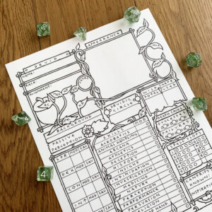 5E Druid Character Sheet
