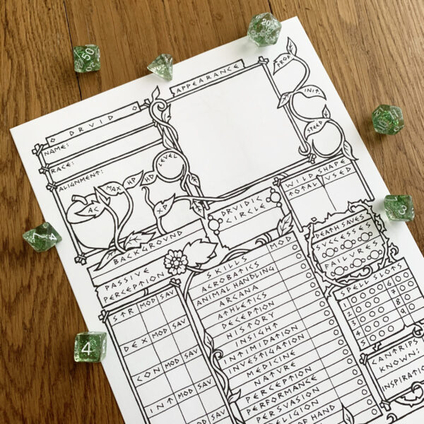 5E Druid Character Sheet