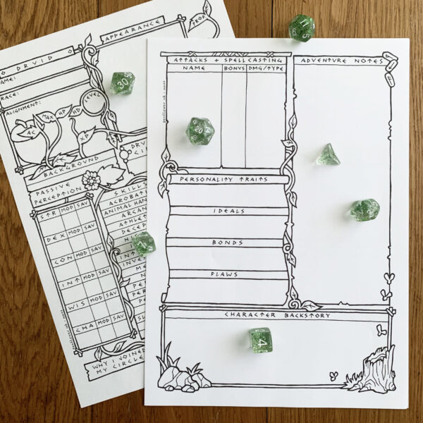 5E Druid Character Sheet - Image 4