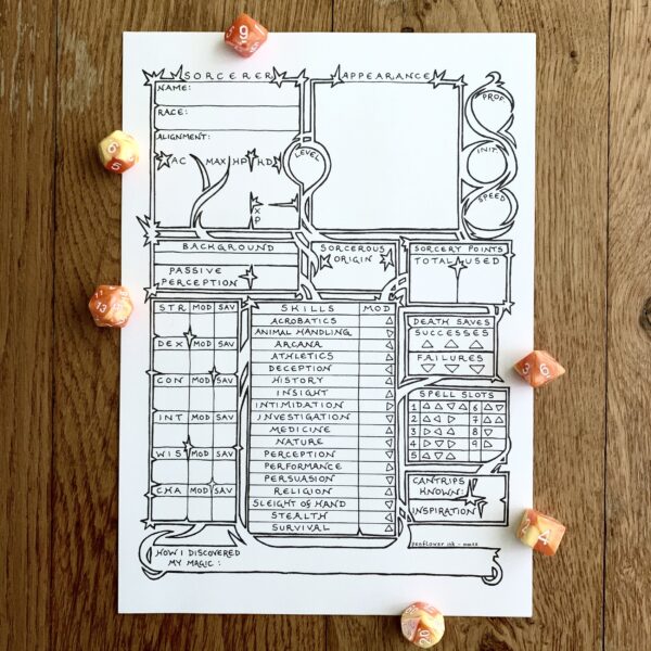 5E Sorcerer Character Sheet - Image 5