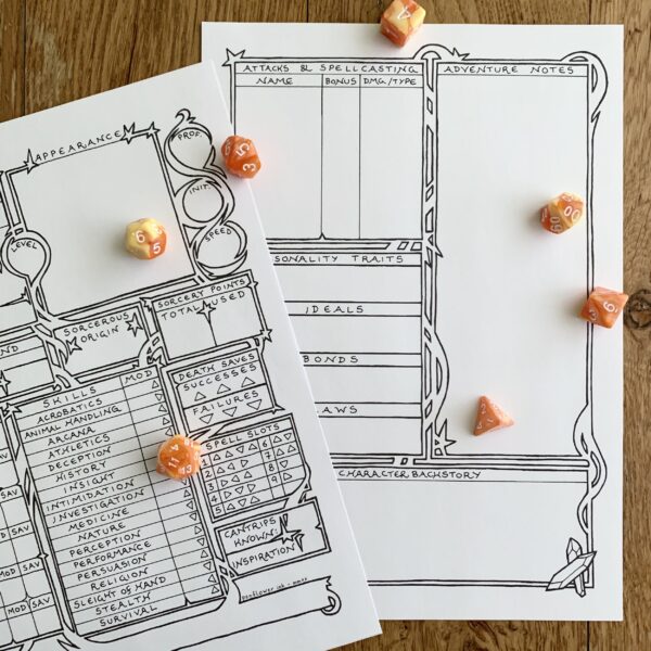 5E Sorcerer Character Sheet - Image 4
