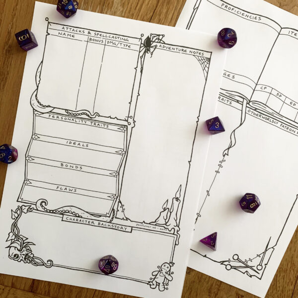 5E Warlock Character Sheet - Image 4