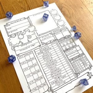 5E Wizard Character Sheet