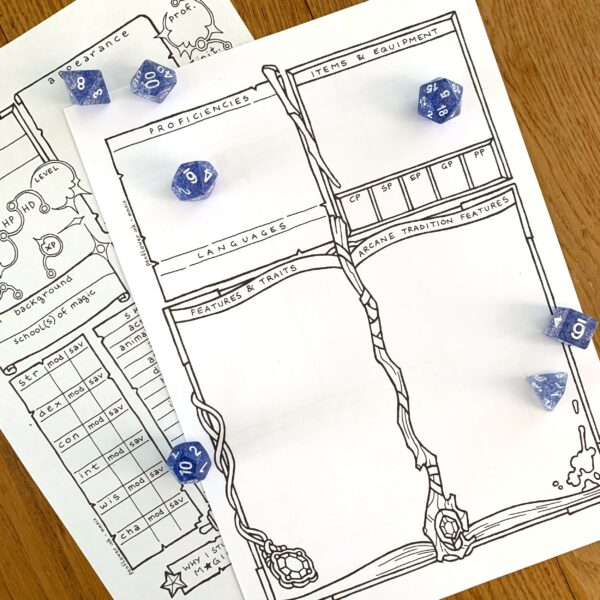 5E Wizard Character Sheet - Image 4