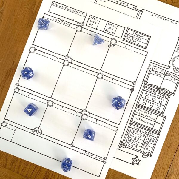 5E Wizard Character Sheet - Image 5