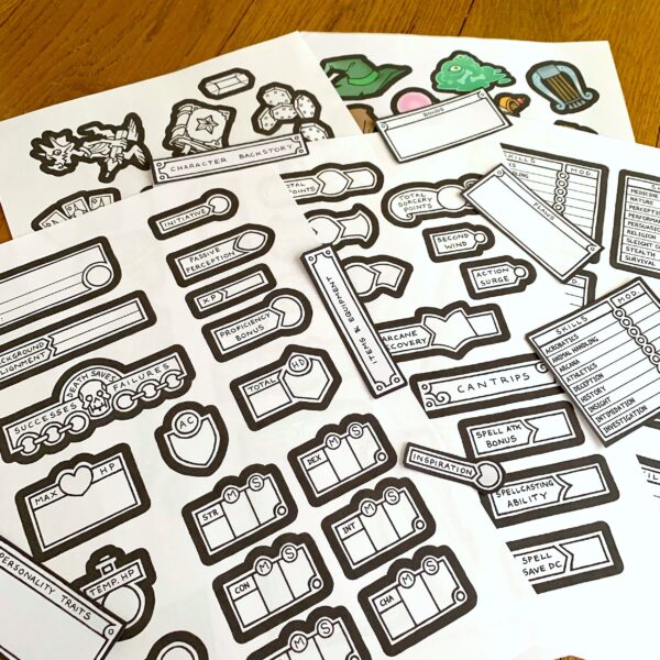 Modular 5E Character Sheet Pack (Printable) - Image 5