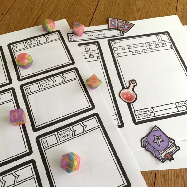 Modular 5E Character Sheet Pack (Printable) - Image 2