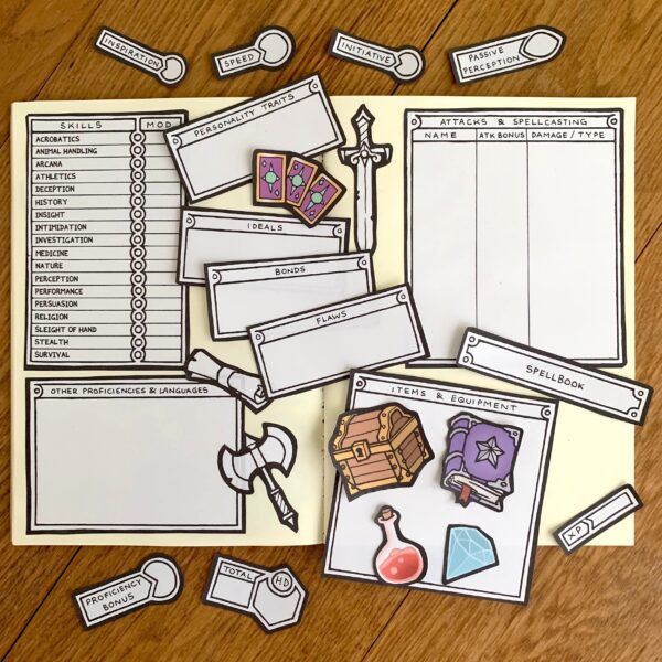 Modular 5E Character Sheet Pack (Printable) - Image 3