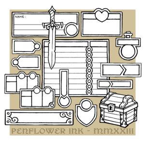 Modular character sheet digital assets
