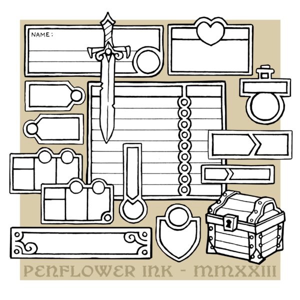 Modular character sheet digital assets