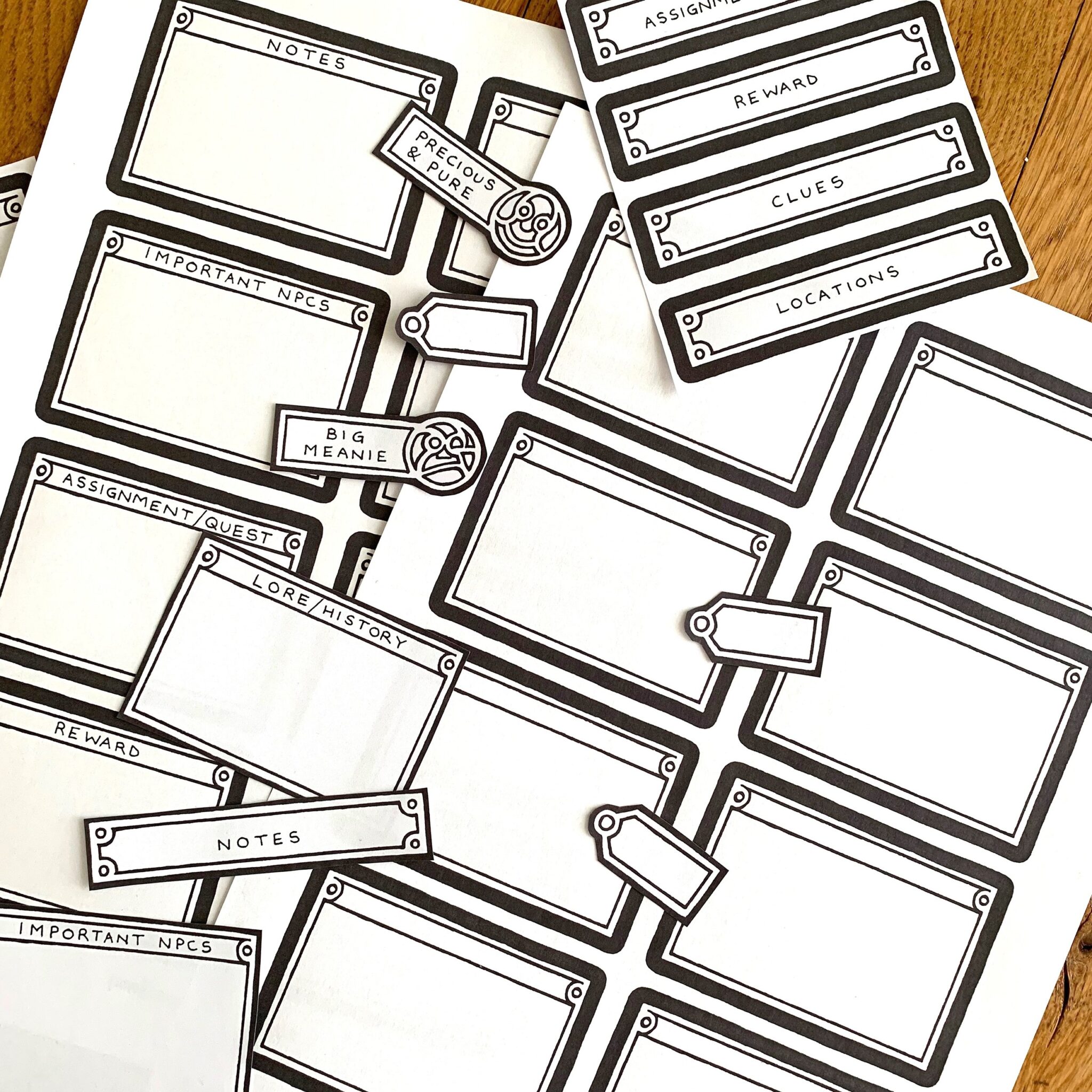 Modular Notekeeper Pack (Printable) - penflower-ink.com