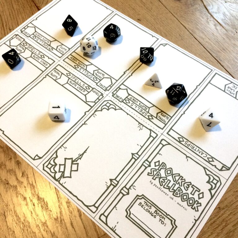 Spell Pocket 5E Pocket Spellbook - penflower-ink.com