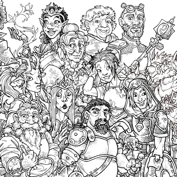50 Fantasy NPC Assets Pack (Printable + Digital) - Image 2
