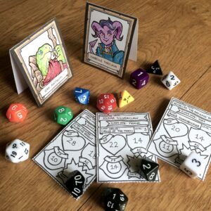5E Initiative Trackers printed out and filled in