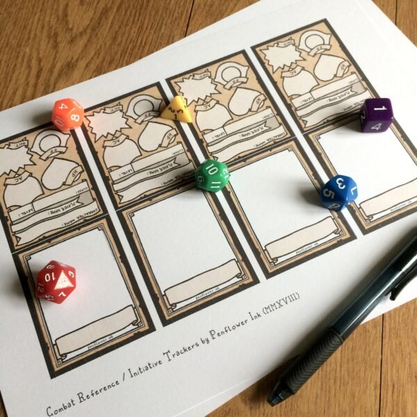 5E Initiative Trackers / Combat Reference Cards - Image 3