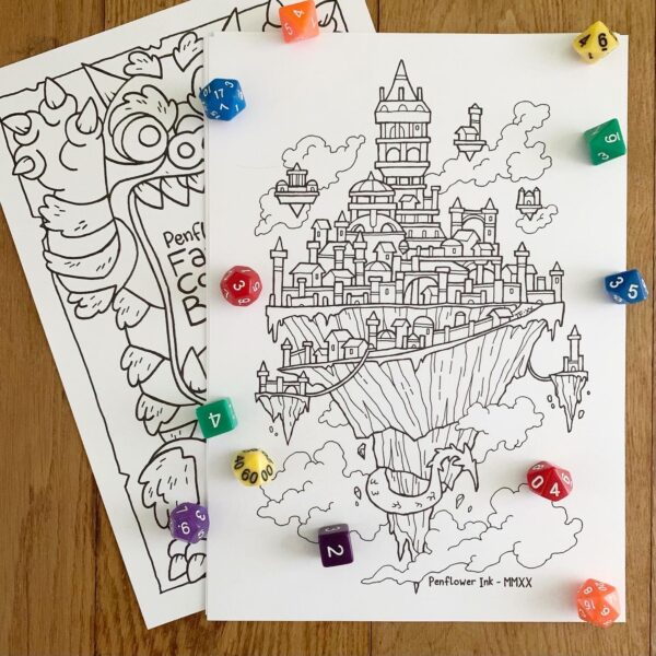 Fantasy Colouring Book - Image 5