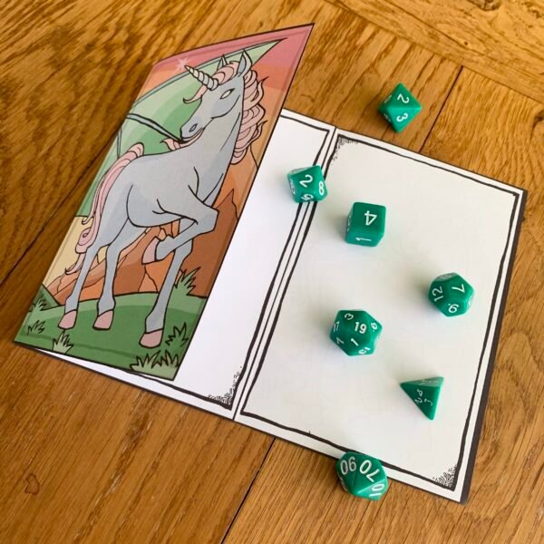 Game Master Screen Dragon & Unicorns (printable) - Image 2