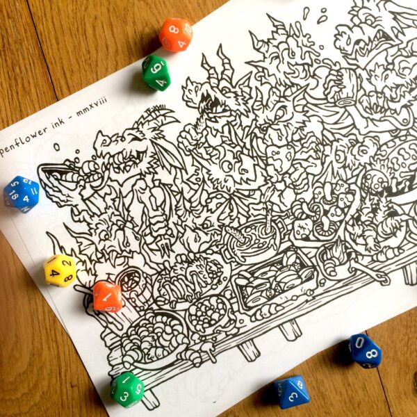 Kolour-in Kobolds Colouring Book - Image 2