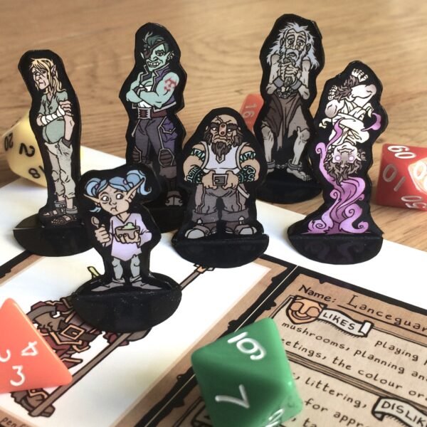 Guards & Prisoners NPCs Minis in colour