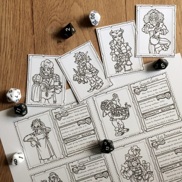 Merchants & Traders NPCs Minis & Card Set - Image 4