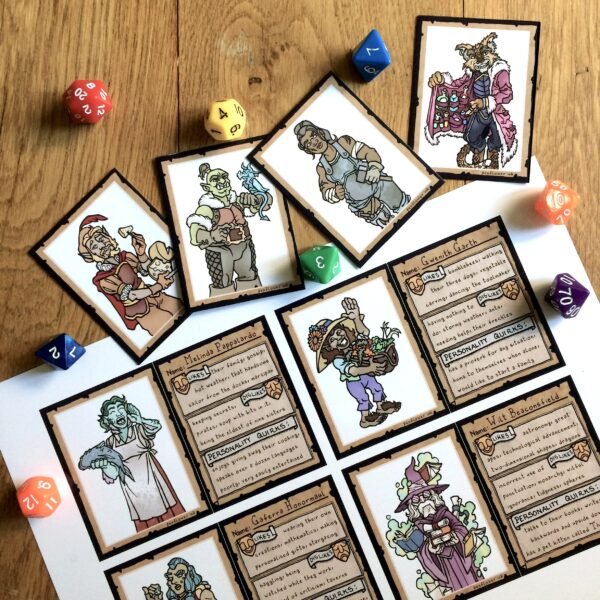 Merchants & Traders NPCs Minis & Card Set - Image 3