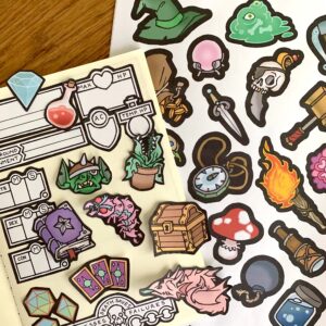 Fantasy RPG Decorative Stickers