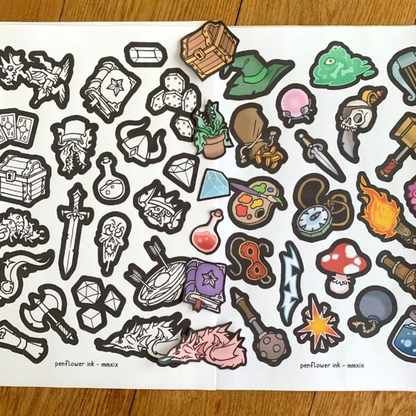 Fantasy RPG Decorative Stickers - Image 2
