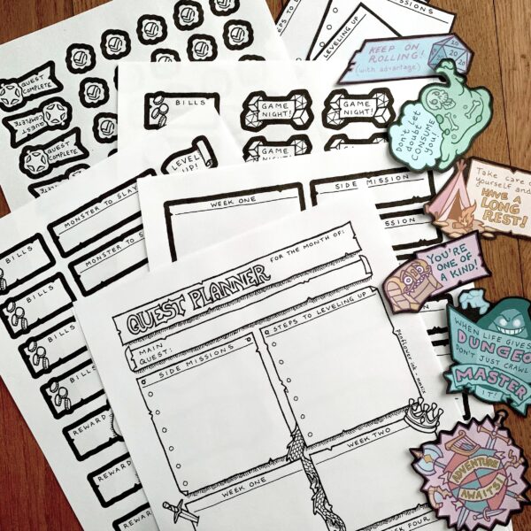 RPG-Themed Monthly Planner Pack - Image 7