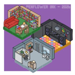 Modular map assets: Library, Dancefloor, Office