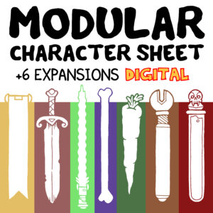 Modular Character Sheet (Digital) - Full Set