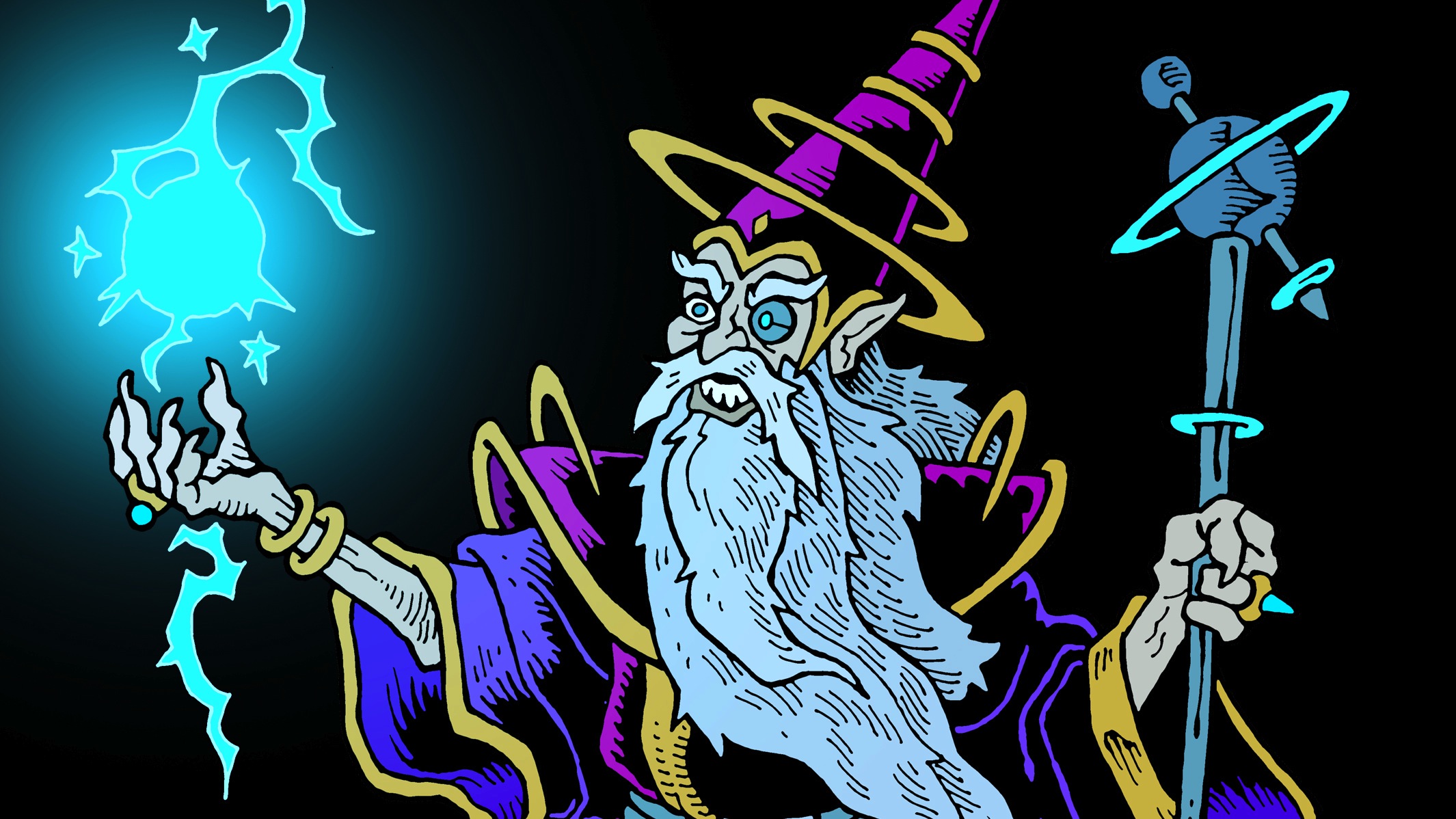 Space wizard illustration